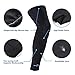 1 Pair Compression Leg Sleeve Non Slip Knee Long Sleeve Leggings for Shin Splints,Running,Medical Care,Travel,Pain Relief for Men and Women (Black, Large)
