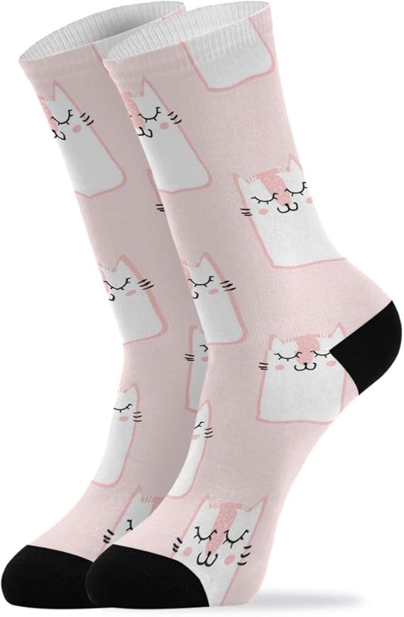 Amazon Co Jp 靴下 メンズ ピンク かわいい猫 くつした フットカバー くるぶし丈 ソックス スポーツ 春夏秋冬 抗菌防臭 吸汗速乾 通気性抜群 ビジネスソックス 大きいサイズ 男女兼用 1足セット 2足セット 服 ファッション小物