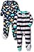 Carter's Boys' Toddler 2-Pack Fleece Pajamas, Dino/Stripe, 5T