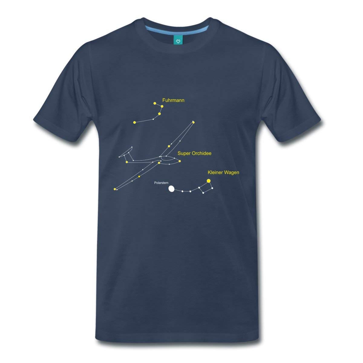 Spreadshirt Segelflieger Sternbild Superorchidee Manner Premium T