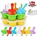 Popsicle Molds Set, 14 Cavities Baby Food Freezer Trays Reusable Ice Cream Mold BPA-free Silicone Egg Bites Molds for Instant Pot Accessories with Lid, Ice Pop Makers with 7pc Plastic Sticks (Pack 2)