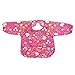 green sprouts Easy-wear Long Sleeve Bib, Pink Wild Flowers, 12-24 Months