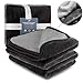 Toozey Premium Flannel Dog Blanket, Super Soft Reversible Plush Pet Throw Blanket, Quality Plush Fluffy Blanket for Dogs and Cats