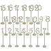 20pcs Table Numbers, Jmkcoz 1 to 20 Wood Wedding Table Numbers with Sturdy Holder Base for Party Home Decoration Vintage Birthday Event Banquet Anniversary Decor Natural Wooden Catering Reception
