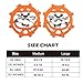 Micro Spikes Ice Snow Grips Cosyzone Traction Cleats Shoes Boots Crampons Grippers for Walking Mountaineering Hunting Hiking