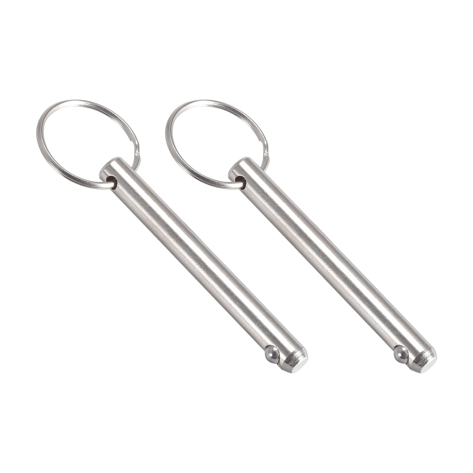 METALLIXITY Quick Release Pins (8mmx70mm) 2Pcs, Carbon Steel Pull Pin - for Shipbuilding, Ship Outfitting, Boat Top