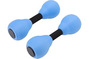 LOCADENCE 2Pcs Aquatic Dumbells Set, Water Resistant EVA Foam Aquatic Exercise Dumbbells
