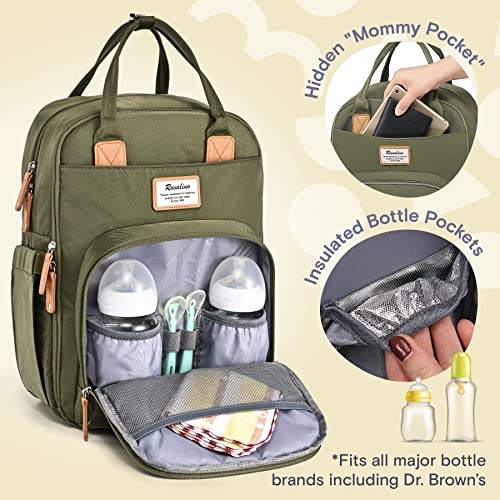 RUVALINO Diaper Bag Backpack, Multifunction Travel Back Pack Maternity