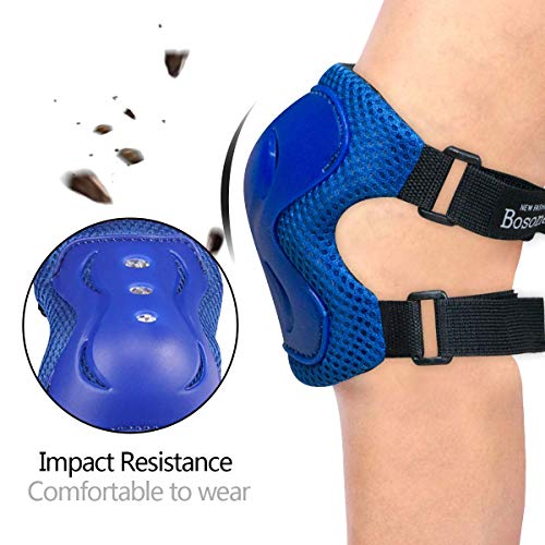BOSONER Kids/Youth Knee Pad Elbow Pads Guards Protective Gear Set for