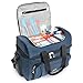 MOJECTO Cooler Bag-12x10x6.5-Inch.Two Insulated Compartments, Heavy Duty Polyester, High Density Insulation (Hot or Cold), 2 Heat Sealed Removable Peva Liner, Many Pockets, Strong Double Zipper