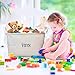 HALOFUN OrganizerLogic Toy Storage Bins Beige - Blue - 22