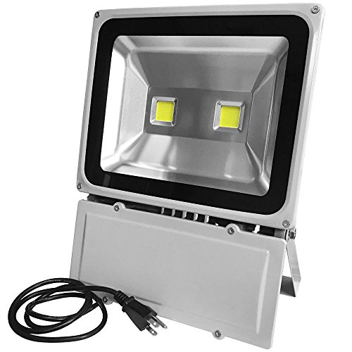 GLW Super Bright 100W LED Flood Light,IP65 Waterproof Security Lights,Outdoor Landscape Floodlight,Double LEDs Daylight White (5000-6000K) Wall Lights,Stage Lights,10150lm 600W Halogen Bulb Equivalent