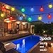LALAPAO Solar Powered Globe String Lights 2 Pack 30 LED (19.7ft) Crystal Ball Christmas Fairy String Light for Outdoor Xmas Tree Garden Path Patio Home Lawn Holiday Wedding Party Decor (Multi Color