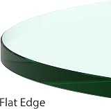 Home Supplies 600mm Tempered Glass Round Table Top Clear 60 cm Edge Polished view 6