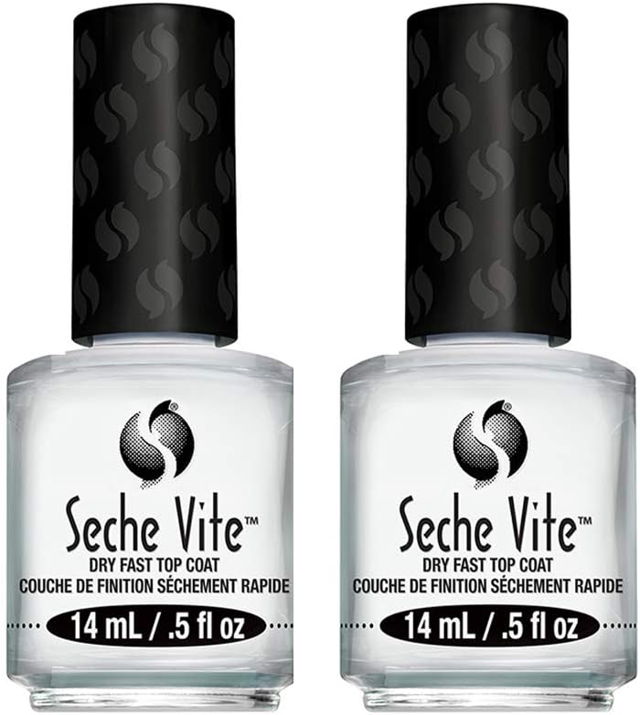 Seche Vite Dry Fast Top Coat 0.5oz Boxed 2 Pack by Seche Nail Polish Finish