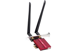 Cudy AX5400 Wireless WiFi 6E PCIe Card for PC, Bluetooth 5.2, AX210 Module Inside, Bluetooth 5.2/5/4.0, 802.11ax/ac/a/b/g/n, 
