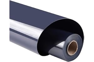guangyintong Heat Transfer Vinyl Navy Blue HTV Rolls, 12" x 5ft Navy Blue Iron on Vinyl for T Shirts, Glossy Surface Navy Blue HTV Vinyl for All Cutter Machine Easy to Cut & Weed for Heat Vinyl Design