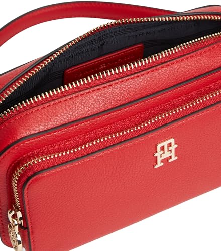 Damen Crossbody Bag Tasche Daily Camera Bag mit Reißverschluss, Rot (Primary Red), Einheitsgröße