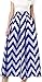 NINEWE Women's White Contrast Polka Dot Print Maxi Skirt (14, Bluewave)