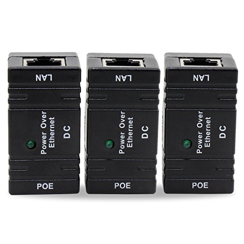 ESUMIC POE Power Over Ethernet RJ-45 LAN Injector Splitter Wall Mount Adapter For IP Camera Networking
