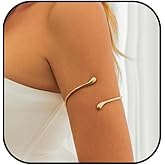 bike8 Gold Arm Cuff for Women Adjustable Upper Arm Cuff Bracelet Minimalist Open Cuffs Bracelet Armlet Arm Cuff Jewelry