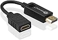 SIENOC Displayport DP Male to HDMI Female DP to HDMI Adapter Cable Video Audio Converter Color Black