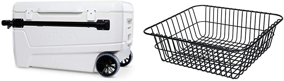 Igloo 110 Qt Glide Pro Portable Large Ice Chest Wheeled Cooler
