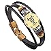 HIRIRI Hot Sale Unisex 12 Constellations Bracelet Fashion Jewelry Alloy Leather Bracelet Personality Bracelet Gift (Taurus)