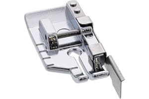 PannySewCraft 1-4 (Quarter Inch) Quilting Sewing Machine Presser Foot with Edge Guide - Fits All Low Shank Snap-on Singer, Br