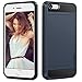 Vofolen Case Wallet Case Hybrid Bumper Armor Snap-on Black Soft Rubber Cover Protective Shell Dark Blue