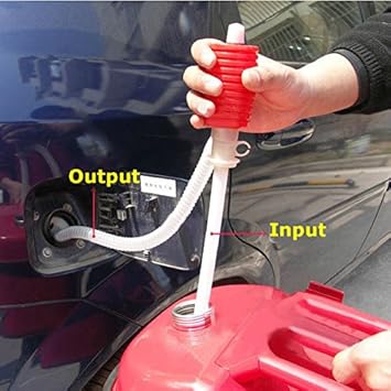 Amazon Com Gasoline Siphon Pump Hand Siphon Pump Portable Manual Car Siphon Hose Pump Gas Oil Water Liquid Transfer Hand Pump Sucker Liquid Transfer Pump Home Improvement