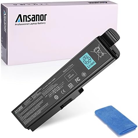 Ansanor 12Cells 98Wh 10.8V New Laptop Battery for Toshiba Satellite A665-S6100X PA3819U-1BRS