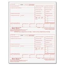 TOPS W-2 Tax Forms For Laser Printers, Loose Format, 8.5 x 11 Inches, 6 Parts, 50 Sets Per Pack (22991)
