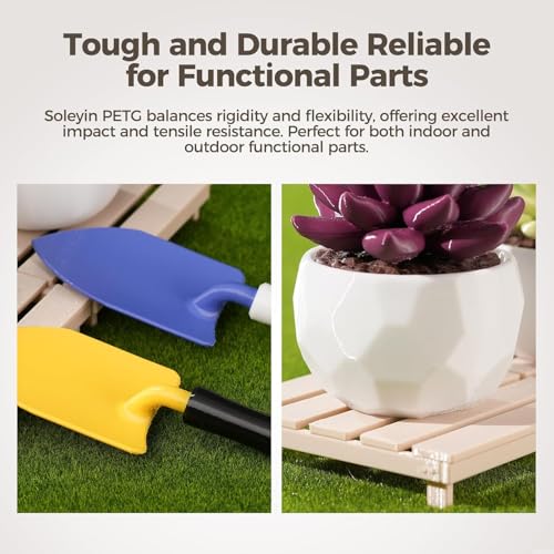 Creality Filamento Soleyin Basic PETG 1,75mm para Impressora 3D, Velocidade de 200mm/s, Impressão fluida sem entupimentos, Bobina de 1kg (2,2lb) para A Maioria das Impressoras 3D FDM (Preto)