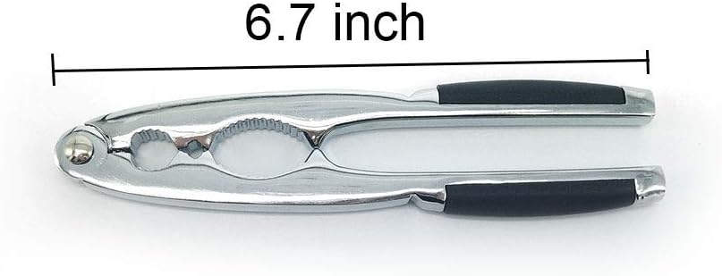 WAFJAMF Nut Crackers Heavy Duty Walnut Cracker Plier Opener, Seafood Tool, Non-slip Handle: Kitchen & Dining