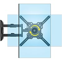 HILLPORT Vertical and Horizontal TV Wall Mount Swivel Tilt Rotate Arm Fits Most 32~50 Inch LED LCD Flat Curved Screen, Full M