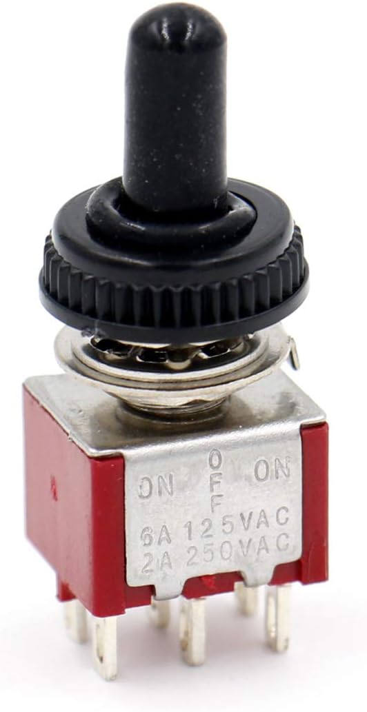 1 PIECE - DPST (ON/ON) STANDARD DUTY TOGGLE SWITCH 4AMPS-125VAC DP9-1PK
