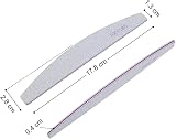 Sasha 12pk Nail Files 100/180 Grit Half-Moon Emery Boards Washable Manicure Pet view 6