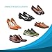 ERGOfoot Heel Pads Cushions Leather Heel Pads Cushion Heel Grips Heel Liner/Self-Adhesive/ 5 Pair Gray