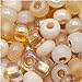 Czech Seed Beads 6/0 'Saharan Sands' Mix Cream Tan (1 Ounce)