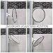 2x Magnification No Fog Shower Mirror with Rotating, Locking Suction | 6.5