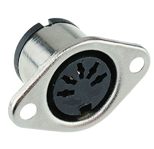 5 x 5-Pin DIN Panel Mount Socket Connector 180°