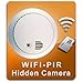 PalmVID WiFi PIR Smoke Detector Hidden Camera Spy Camera with Live Video Viewing