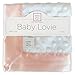 SwaddleDesigns Baby Lovie, Small Security Blanket, Plush Dots with Satin Trim, Pastel Pink