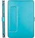 MOSISO PU Leather Case Compatible with MacBook Air 11 inch Case A1370 A1465, Book Folio Protective Stand Cover Sleeve, Blue