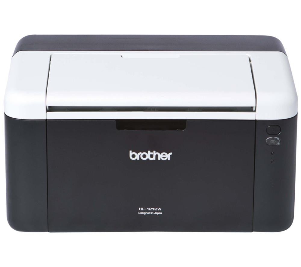 Brother HL-1212W Mono Laser Printer | PC Connected & Wireless | Print | A4 | UK Plug