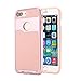 For iPhone 7 Plus Armor Case Moonmini Shockproof Anti Slip Ultra Slim Light Weight Back Cover TPU + PC Dual Layer Hybrid Protective Case (Rose Gold + Pink)