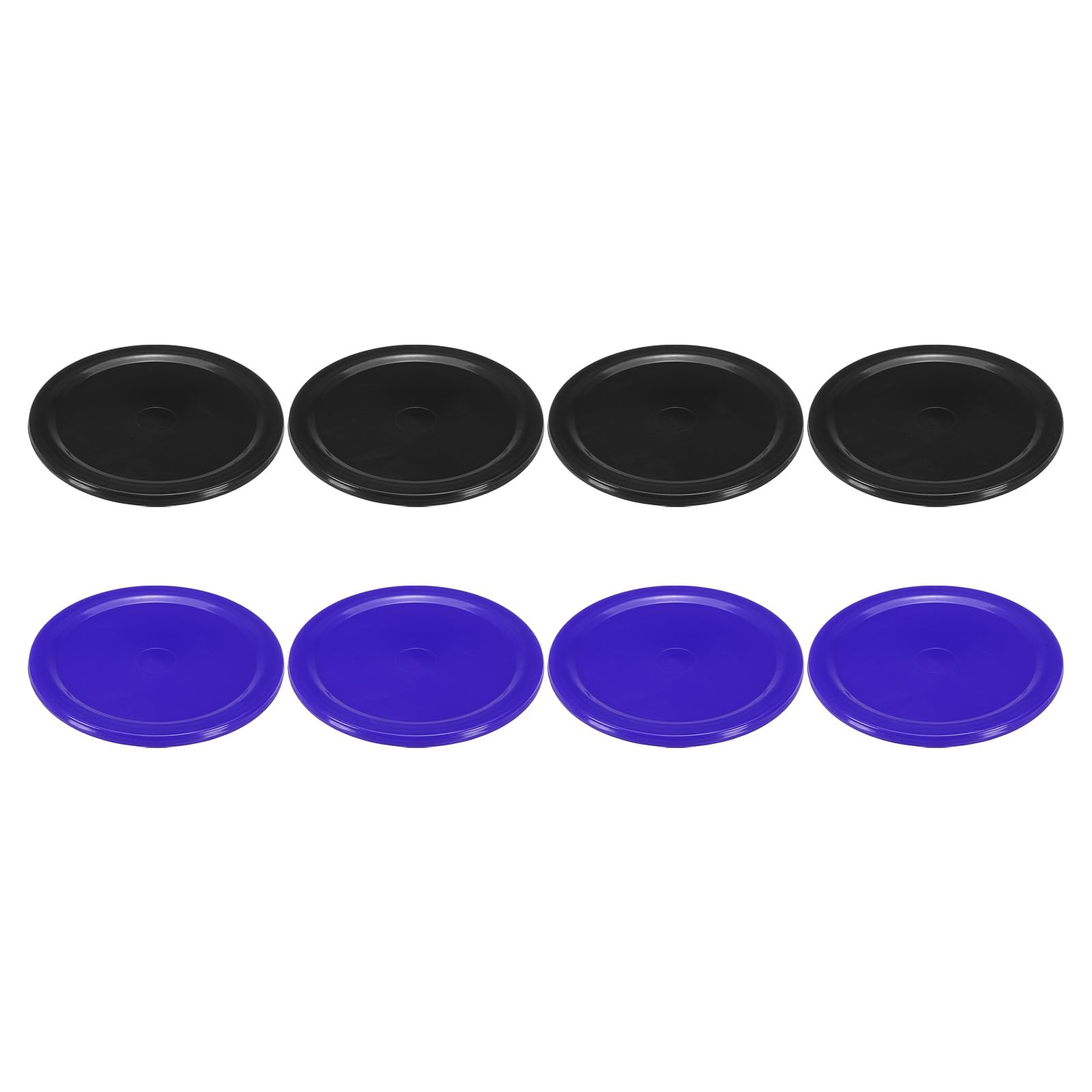 PATIKIL Air Hockey Pucks 2.5 Inch, 8Pcs Air Hockey Heavy Replacement Pucks for Games Tables Equipment Accessories, 4Pcs Per Color