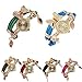 CdyBox Popular Bow Bracelet Diamond Watch Women Fashion Quartz Wristwatch 6 Pack