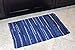 DII Chindi Home Collection Handwoven Multicolor Area Rag Run, 20x31.5, Nautical Blue